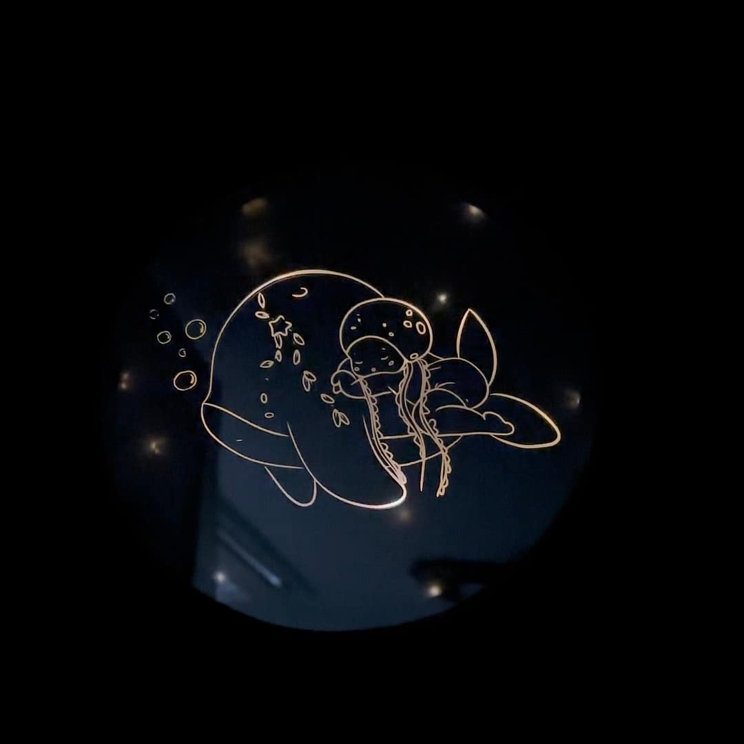 Miroir Veilleuse Baleine – Image 5