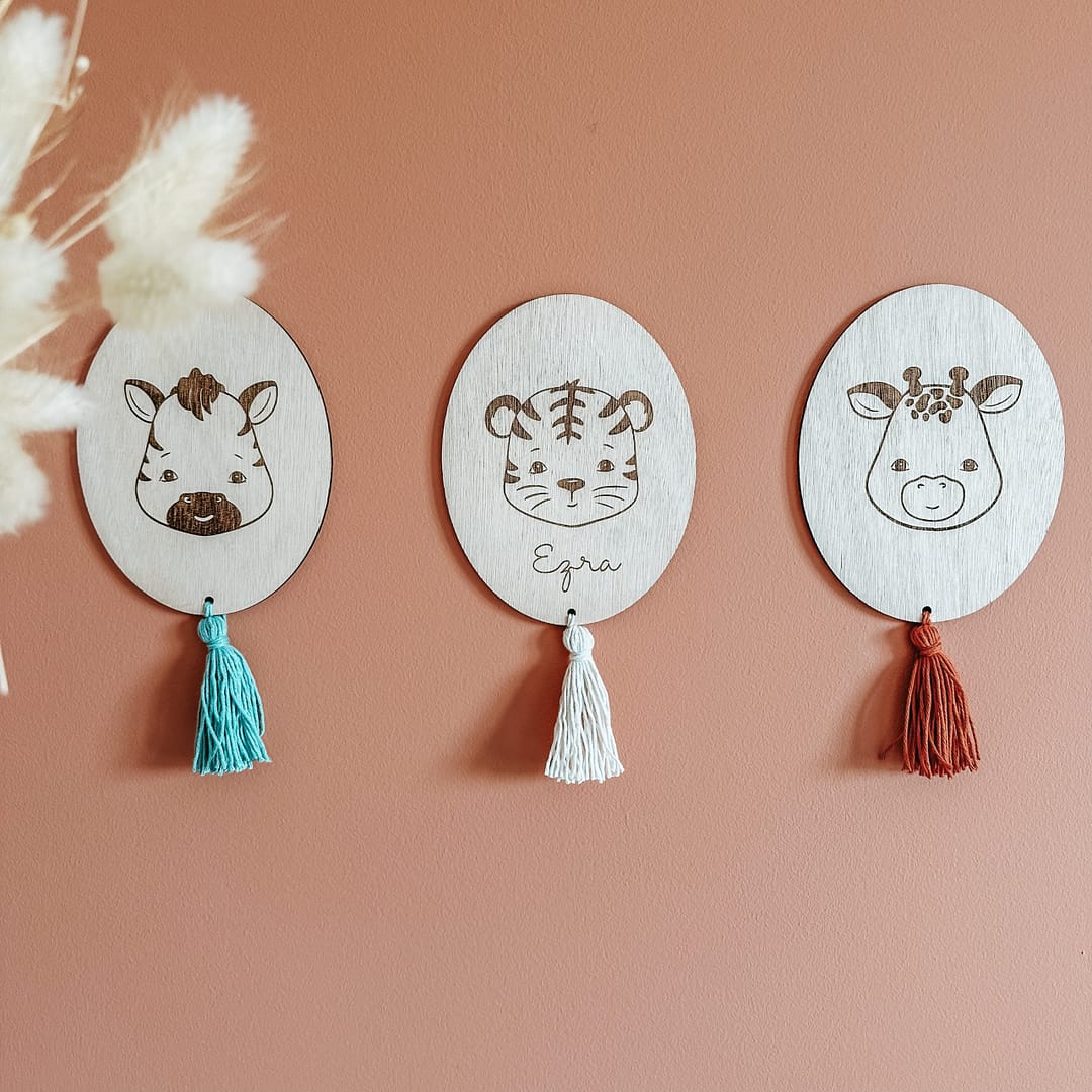 Trio de cadre jungle