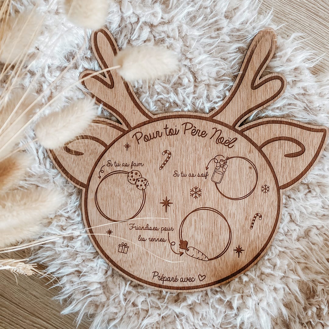 Assiette du Père Noël Renne