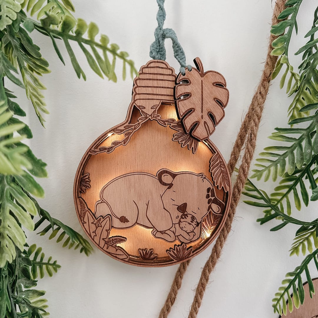 Veilleuse ampoule jungle – Image 3