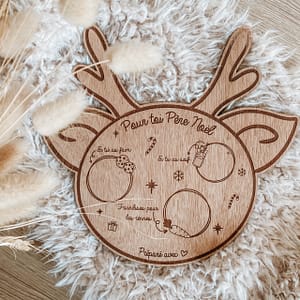 Assiette du Père Noël Renne