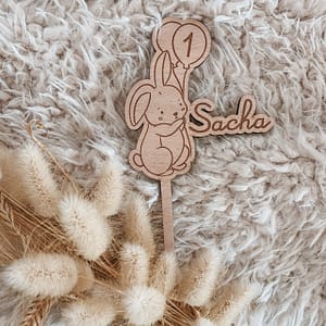 Cake topper Lapin