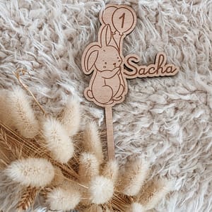Cake topper Lapin