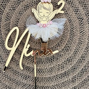 Cake topper ballerine