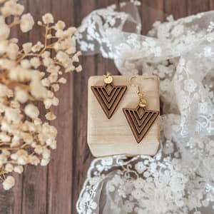 Boucles d’oreilles triangle
