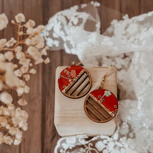 Boucles d’oreilles colorée