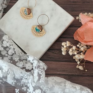 Boucles d’oreilles éventail