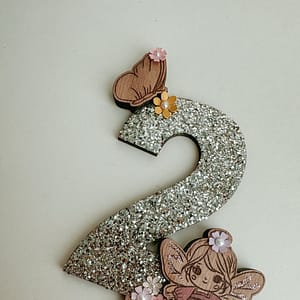 Cake topper paillette petite fée