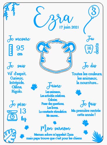 Affiche en bois Tigre