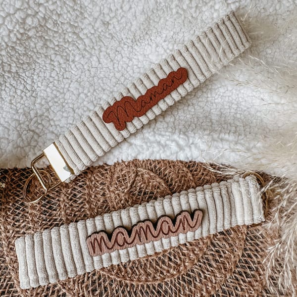 Porte clé Velours personnalisé