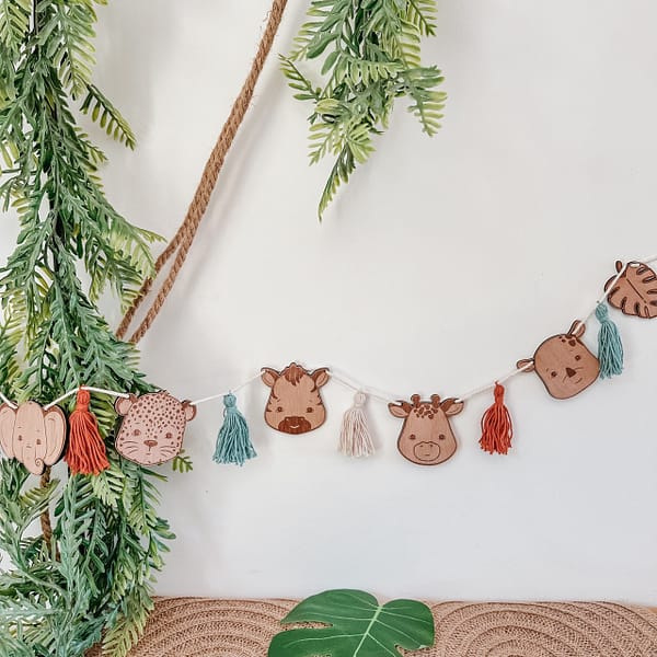 Guirlande animaux jungle