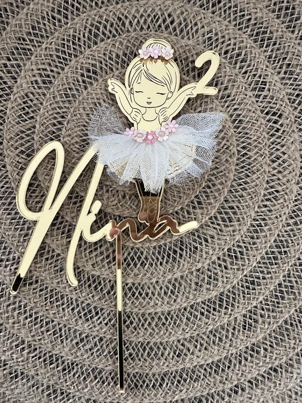 Cake topper ballerine
