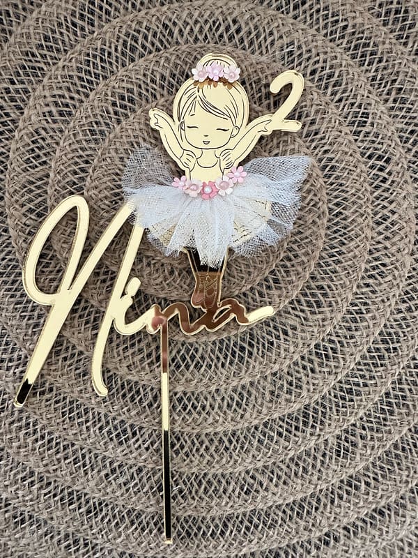 Cake topper ballerine
