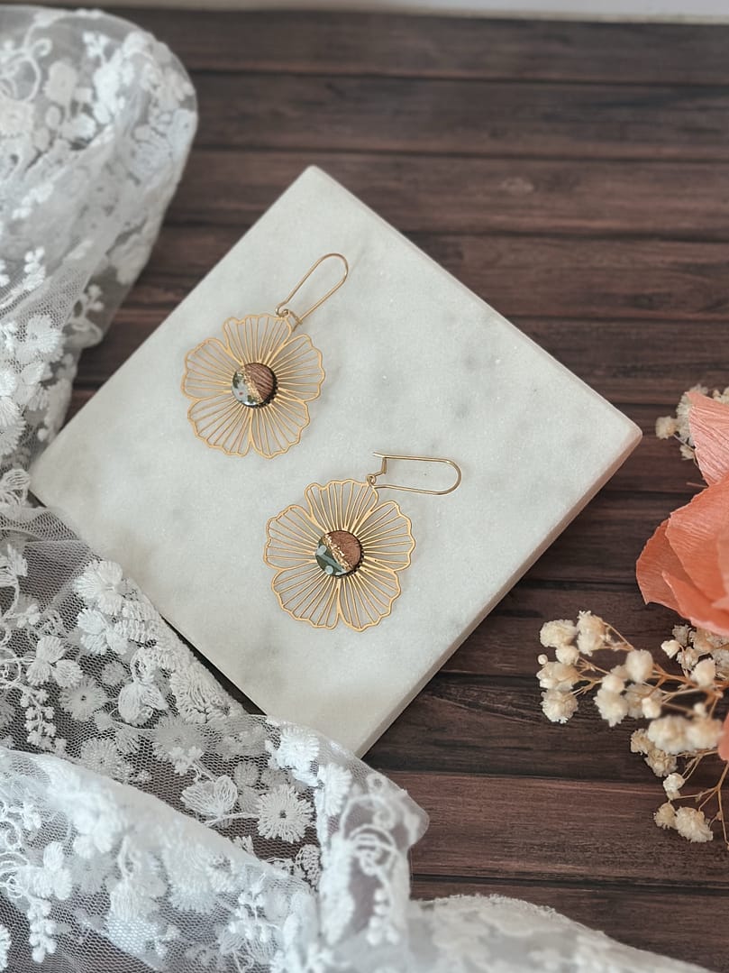 Boucles d'oreilles Fleuris – Image 3