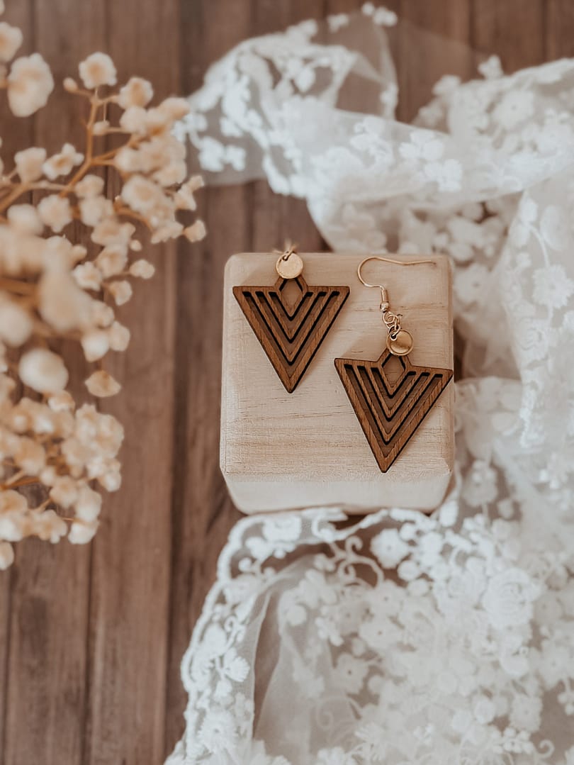 Boucles d'oreilles triangle