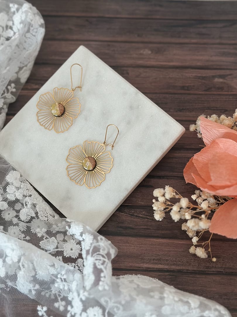 Boucles d'oreilles Fleuris – Image 4