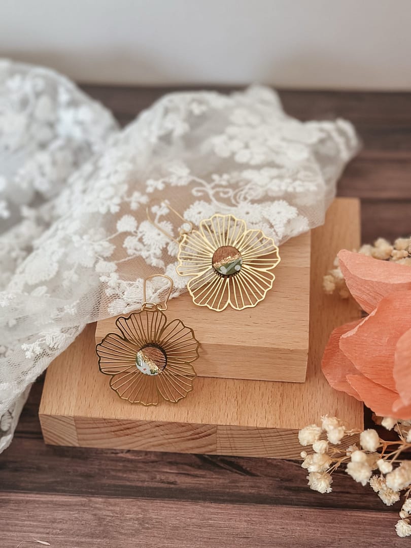 Boucles d'oreilles Fleuris – Image 5