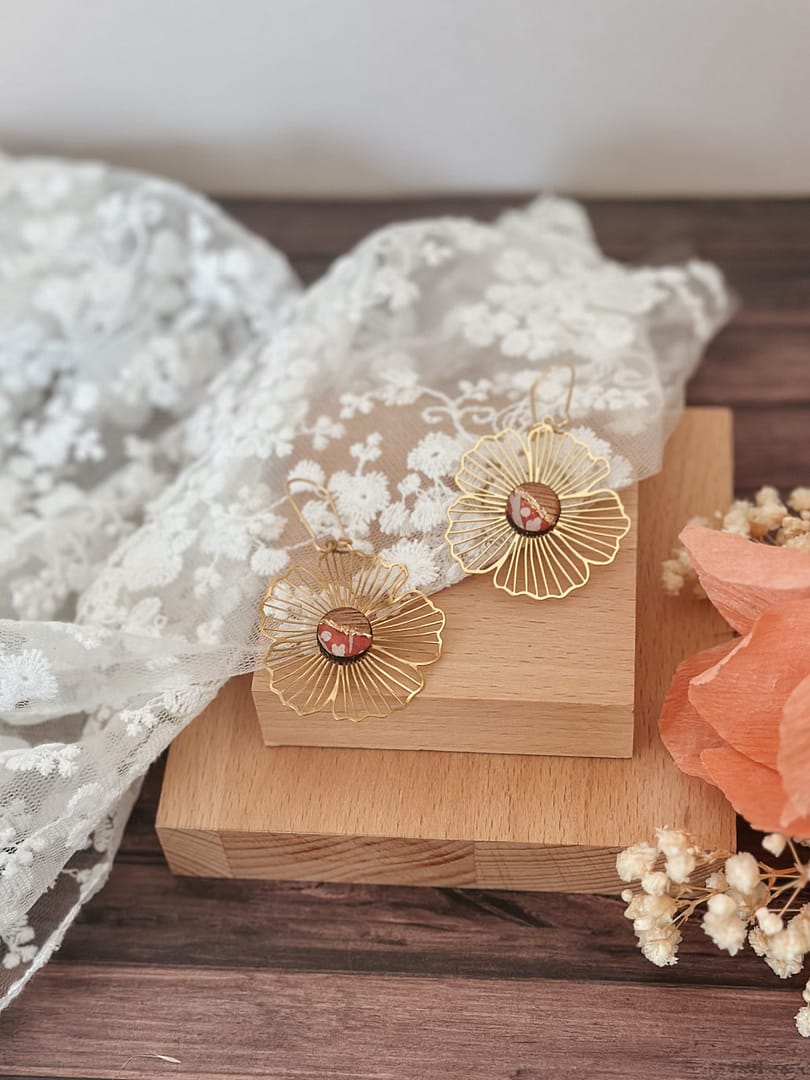 Boucles d'oreilles Fleuris – Image 6